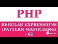 Download Lagu Php Core : 38 : Regular Expression (Pattern Matching) - 02