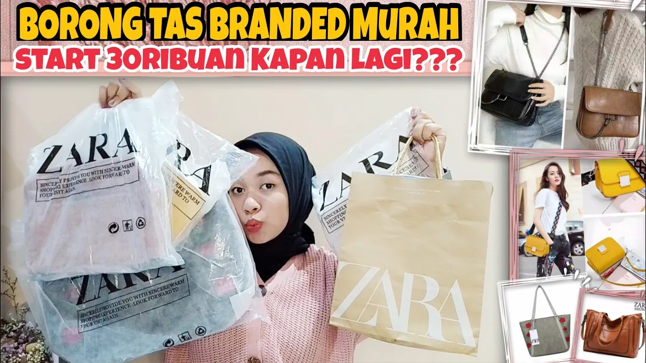 SHOPEE HAUL TAS BRANDED LAGI TERMURAH DI SHOPEE BIKIN KALAP !!!. 