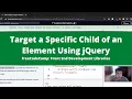 Target a Specific Child of an Element Using jQuery jQuery freeCodeCamp Tutorial