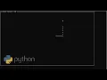 Snake game in python - curses
