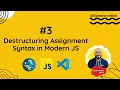 Destructuring Assignment Syntax in Modern JavaScript Lightning Web Component Salesforce