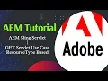AEM Tutorial GET Servlet Use Case Using ResourceType Sling Servlet