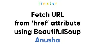 A Step-by-Step Guide to Fetching the URL from the href attribute using BeautifulSoup