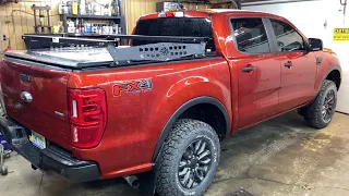 589Fab Ranger Bed Rack install pt2 overland build