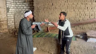 ولدي باع البقرة واشتري بندقية وناوي ينوم البلد من المغرب   دندنها