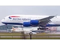 Runway 09L Heavy Arrivals at London Heathrow Airport - British Airways A380