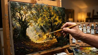 "Radiance of October" Acrylic painting. Artist - Viktor Yushkevich. #255