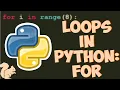 Loops in Python Part-1-FOR LOOP Python beginners tutorial ChipTalksComputers