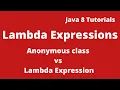 Java 8 Tutorial 03 - Difference between Anonymous Class vs Lambda Expression