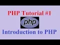 PHP Tutorial Introduction to PHP