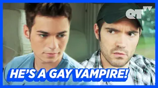 shirtless vampires want to drain this hot gay couple gay thriller bite marks