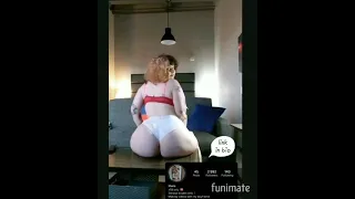 thick white girl twerking