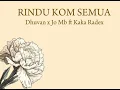 Download Lagu Rindu Kom Semua - Dhuvan x Jo MB Ft Kaka Radex ( Lirik Video)