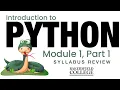 Python - Module 1 Part 1