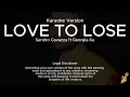 Download Lagu Sandro Cavazza ft Georgia Ku -  Love To Lose (Karaoke Version)