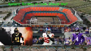 Kamara Barkley or Cook Should we