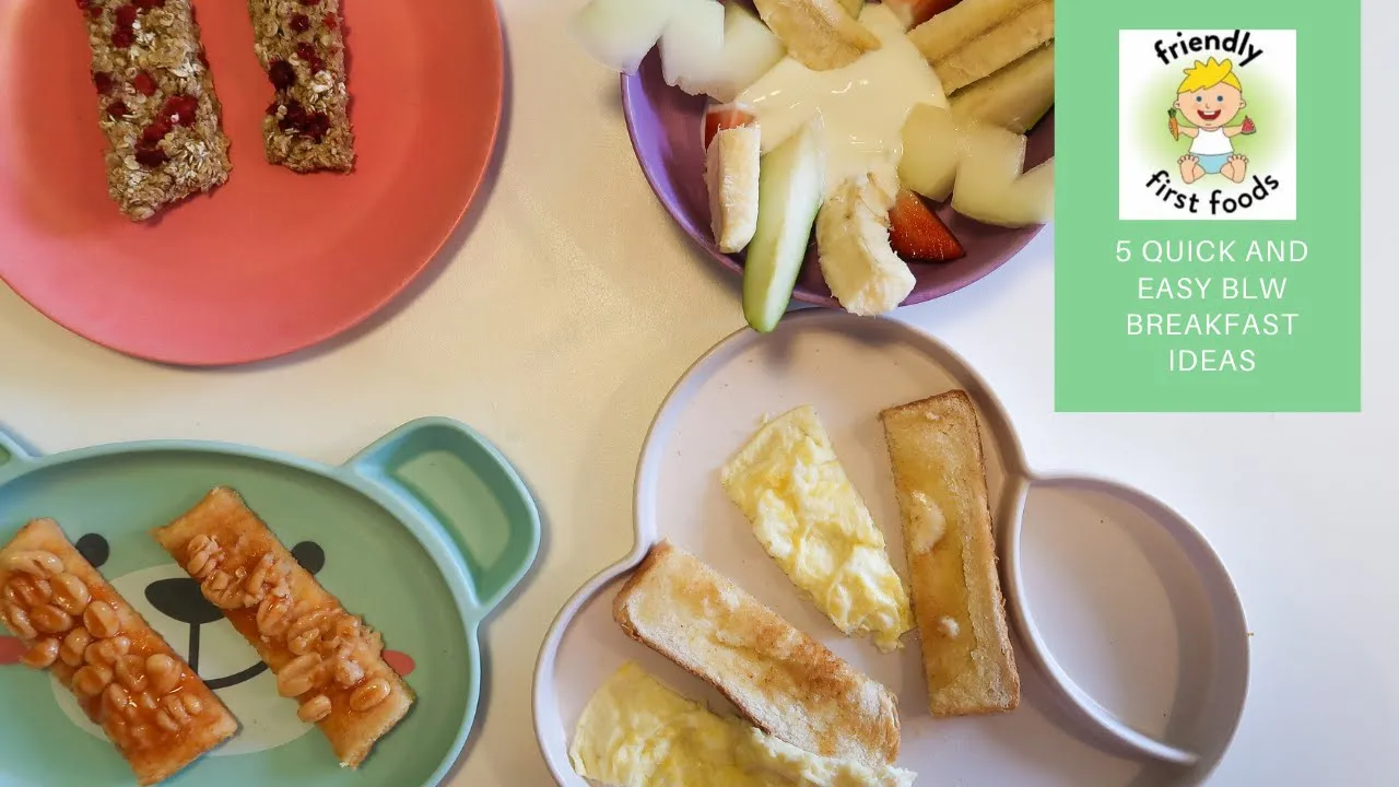 Quick and easy baby led weaning breakfast ideas suitable from 6 months