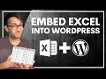 Embed Excel into Wordpress - Free with One Drive and No Extra Plugin