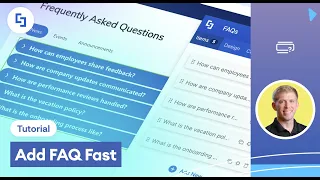Create a SharePoint FAQ no code ShortPoint FAQs