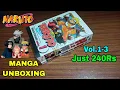 NARUTO MANGA UNBOXING VOL 1 2 3