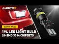 AUXITO 194 LED Bulb 6000K White for Car LED Interior Light License Plate Light Kit