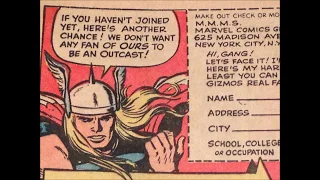 COMIC MAN PRODUCTIONS MERRY MARVEL MARCHING SOCIETY WASHINGTON POST ARMY THOR COMIC BOOK AD 1972