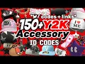 Roblox Y2K accessory id codes w links Berry avenue Brookhaven Bloxburg Faiyes codes
