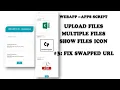 Apps Script - WebApp Upload Files Multiple Files Part 3 Fix Swapped URL In Google Sheets