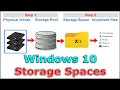 Windows 10 Storage Spaces RAID Easy step by step guide