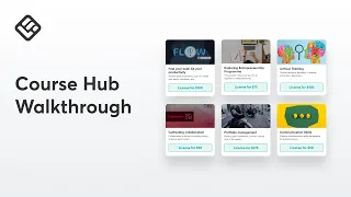 Course Hub Walkthrough Expert Courses Ready to License
