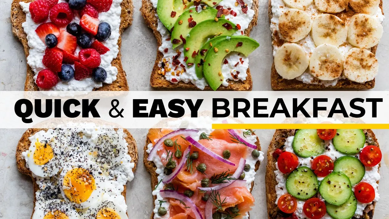 COTTAGE CHEESE BREAKFAST TOAST   easy, healthy recipe ideas