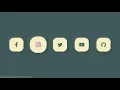 Social media buttons with amazing hover effect using HTML CSS