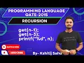 Programming Language GATE-2015 Problem Solution