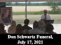 Don Schwartz Funeral Message
