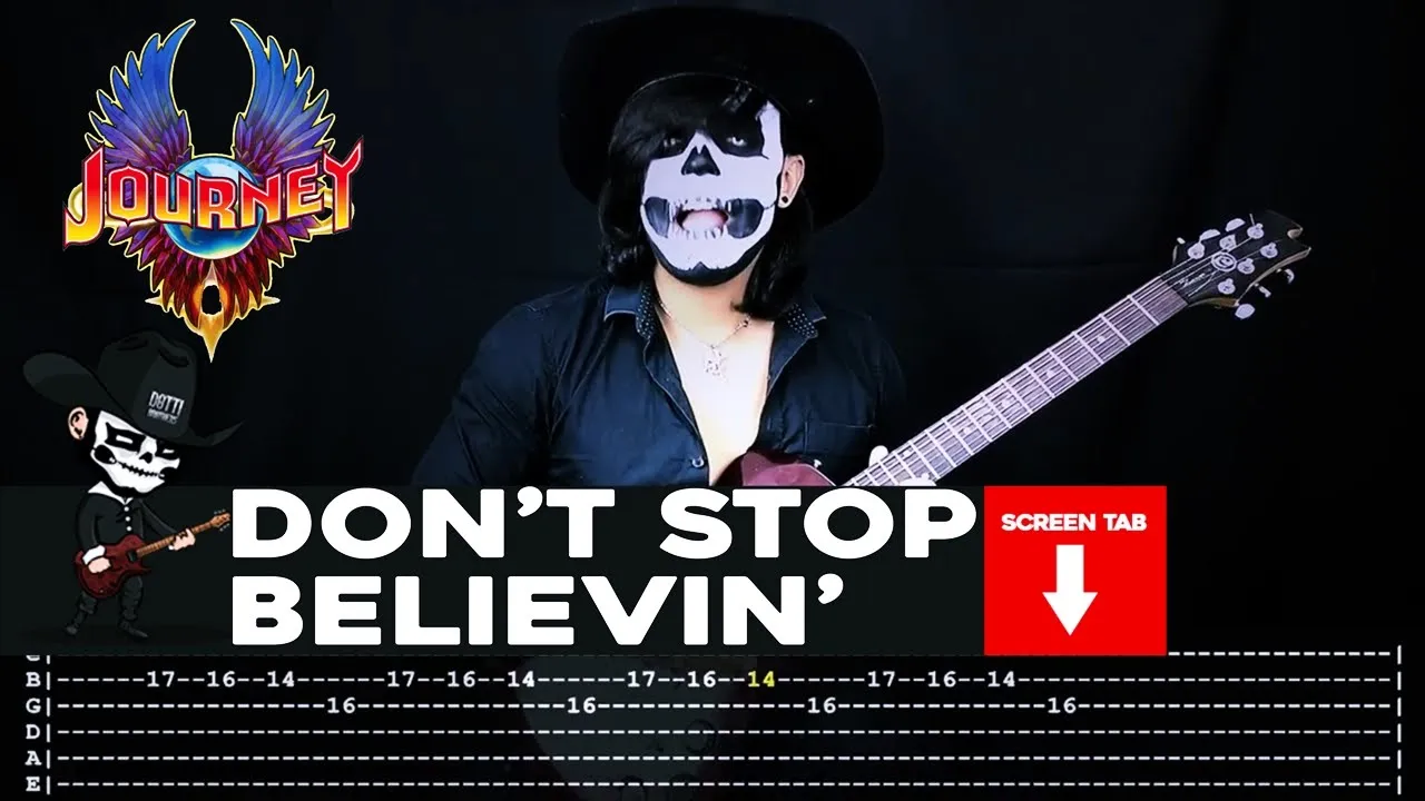 【JOURNEY】[ Don't Stop Believin' ] cover by Masuka | LESSON | GUITAR TAB