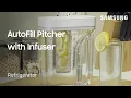 The AutoFill Pitcher with Infuser on Samsung Refrigerators Samsung US