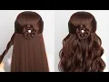 Easy Cute Hairstyle Long Hair Braid Simple Hair Style Girl For Wedding Guest