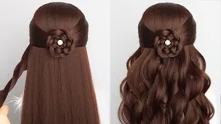 Easy Cute Hairstyle Long Hair Braid Simple Hair Style Girl For Wedding Guest