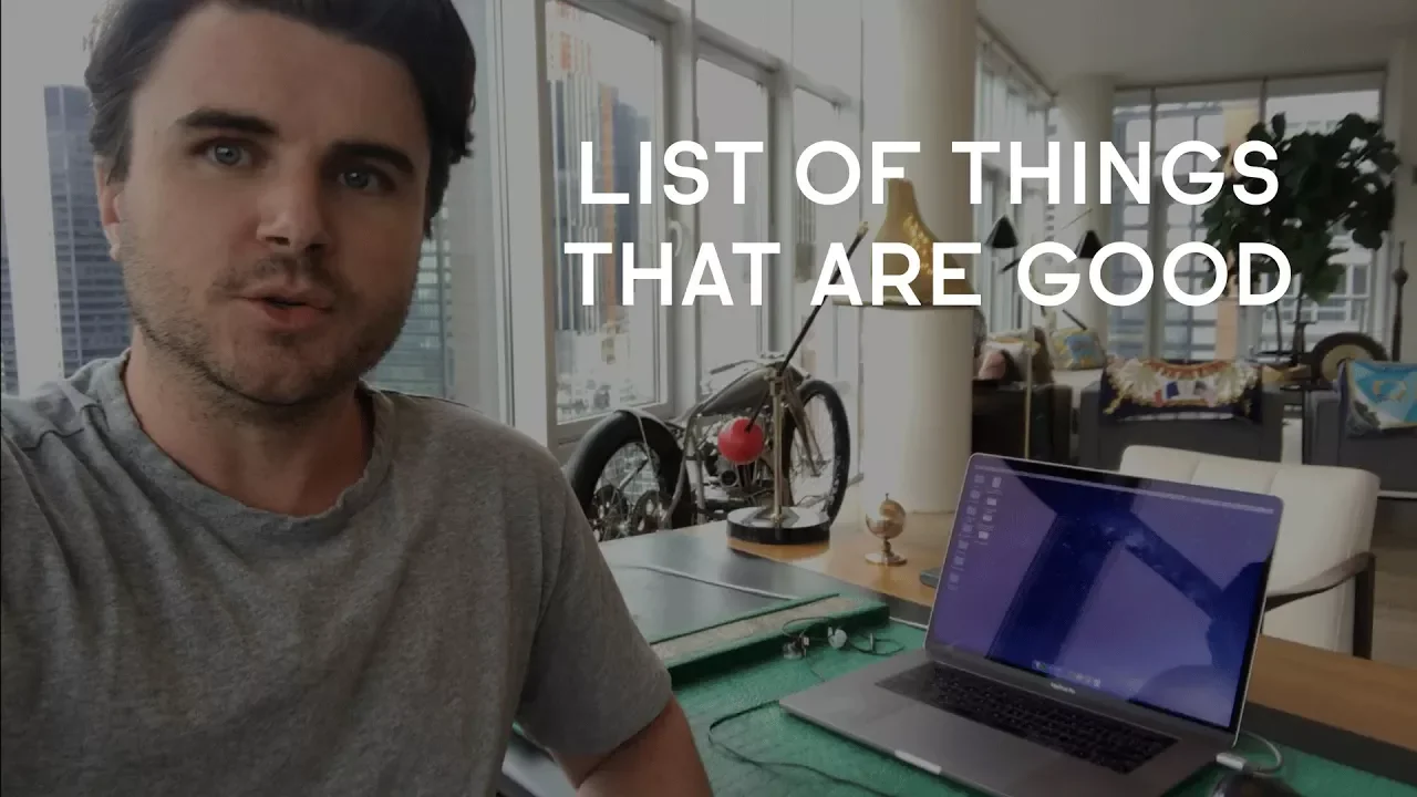 Outline Video Sam Ovens - 8 Things That I Use Everyday To Get More Out Of Life