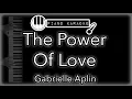 The Power Of Love - Gabrielle Aplin - Piano Karaoke Instrumental