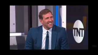 Dirk Nowitzki joins the Inside the NBA Charles Barkley tried to recruit Dirk to play in Auburn