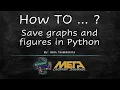 How to save graphs and figures in Python