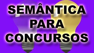 Semântica para Concursos