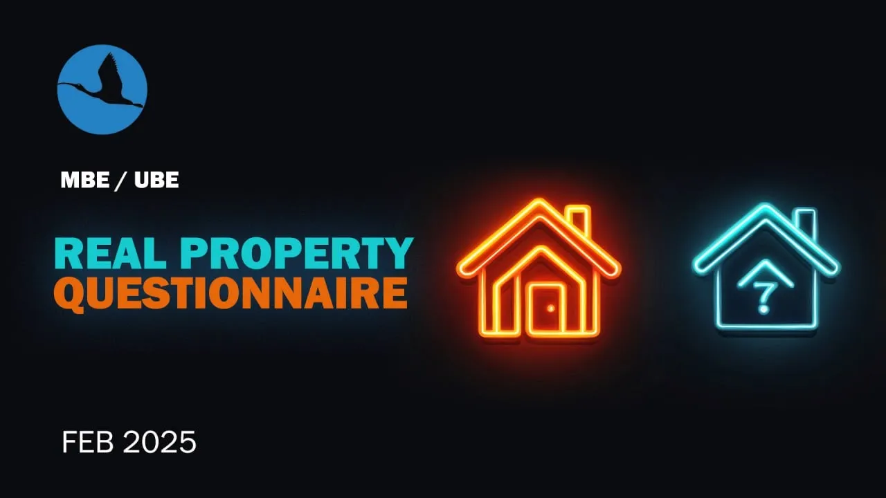 MBE / UBE Real Property Questionnaire Review February 2025 Bar Prep