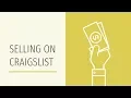 How to Sell Something on Craigslist