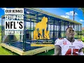 NFL s Tampa Bay Buccaneers Devin White s Outdoor Dog Kennel With Waste Drainage System