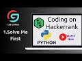 1 solve me first Hackerrank Python