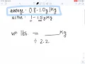 RDA Protein Calculation