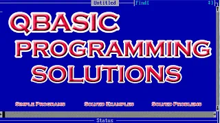 Solved Examples Programming Solutions Simple QBASIC Programs