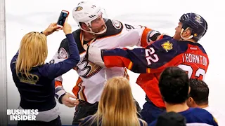 this is why fighting is allowed in pro hockey business insider